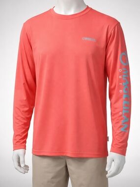 Magellan Outdoors Pink Performance Long Sleeve Tee Moisture Wicking Fishing SM